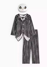 TU Nightmare Before Christmas Jack Skellington Kids Fancy Dress Costume New