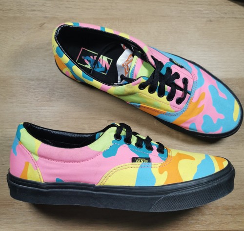Vans era neon camo sneakers - neon,