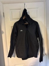 Quicksilver Hybrid Wetsuit Hoodie Size Large Black Full Zip - Paddle Boarding