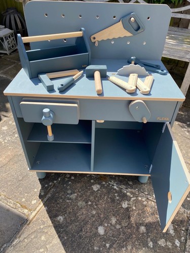 Childrens blue wooden - blue, work