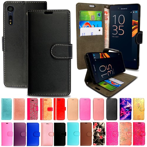 Leather case for - sony, xperia