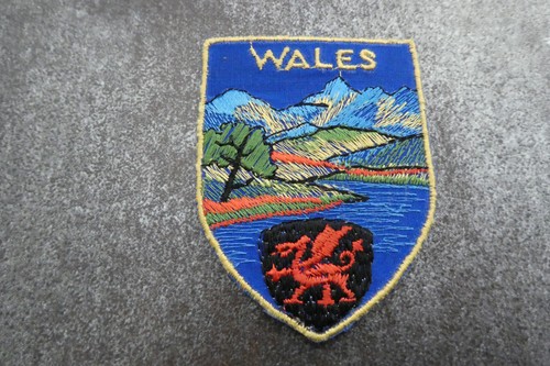 Wales woven cloth patch badge - wales,