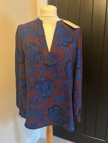 Jigsaw rose brocade blouse nwt - jigsaw,