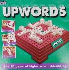 Vintage UPWORDS by Parker 1994 Board Game 3D Letter Word Building (9+) Complete