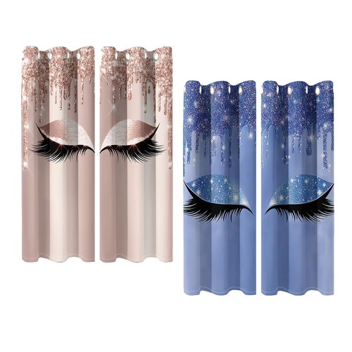 Unicorn eyelash print - print, curtain