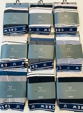 3 Pack Boxers Shorts Trunks Ex Crew Clothing Multi Coloured   rrp £35