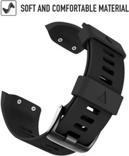 Garmin Approach S10 Strap Soft Silicone Replacement Watch Band - Midnight Black