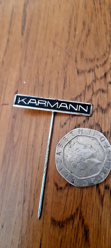 Karmann automobile logo pin - logo,