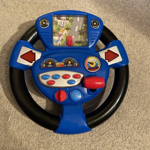 Toy steering wheel with lights - steering,