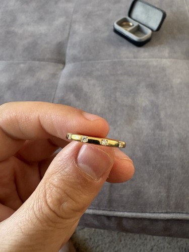 18ct yellow gold lab created - lab,