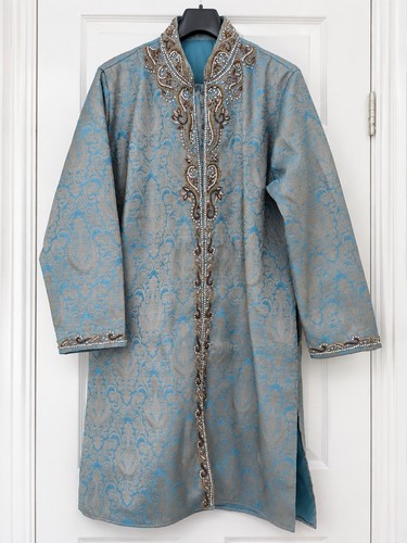 Men blue embroidered - blue,