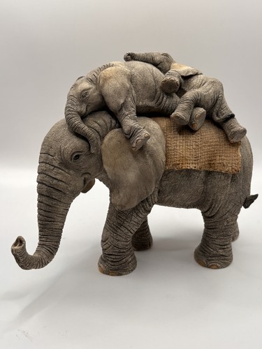 Elephant ornament tuskers - elephant,