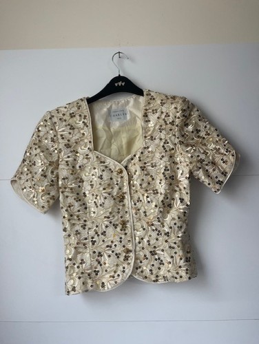 Caroline charles cream sequin - caroline,