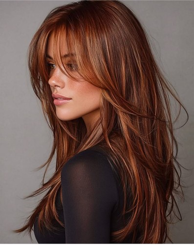Copper auburn with - copper, ginger