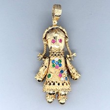 9ct Yellow Gold Large Cubic