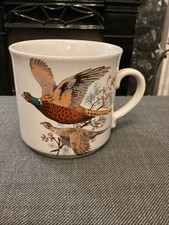 Vintage Pall Mall Ware Bone China Large Mug With Pheasants