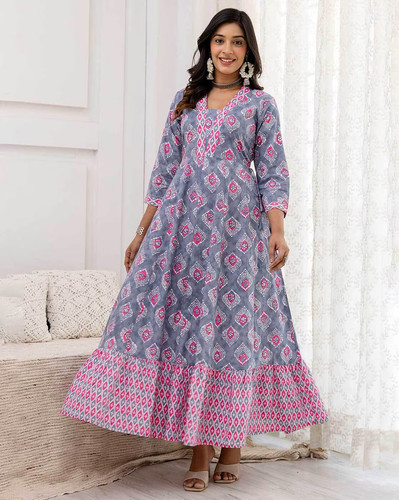 Indian women gray pink - indian,