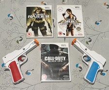 Nintendo Wii 3 x Games & Blue
