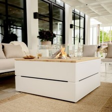 Large Fire Pit Table White