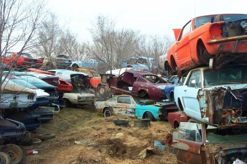 1960s and 70s mustang salvage - 70s,