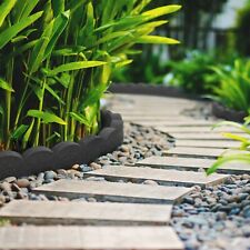 Nicoman Graphite Grey Flexi Curve Edging Lawn Scallop Curve Garden Border 1.2m