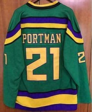 Men's New Mighty Ducks Movie Jersey All Numbers Hockey Jersey Stitched Sewn UK