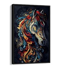 MULTI COLOUR ABSTRACT HORSE
