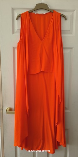 Zara assymetric bright orange