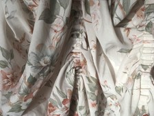 Beautiful Vintage Floral 1980s Monocrest Festoon Blind Three Panels.
