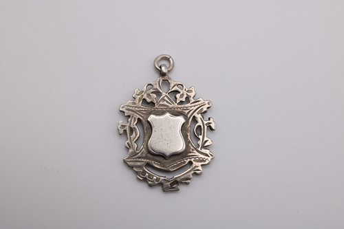 Antique silver shield - , fob