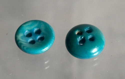 Vintage teal turquoise buttons - teal,