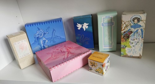 Empty vintage avon boxes - avon,