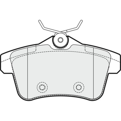 Apec blue brake pads rear - blue,
