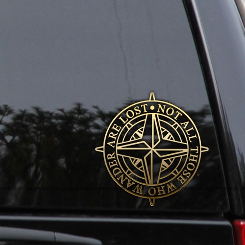Compass vinyl decal - compass, sticker