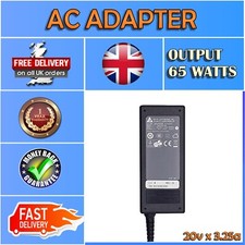 65W (20V, 3.25A) REPLACEMENT AC ADAPTOR CHARGER FOR ADVENT ROMA 4211B