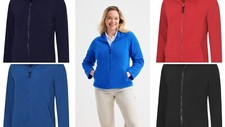 Ladies full zip fleece jacket - zip,