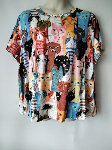 Plus size multicoloured cat - 24,