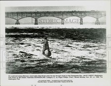 1988 Press Photo Board sailor