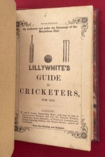 LILLYWHITE’S CRICKETERS’