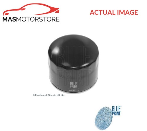 Engine oil filter blue - blue, print