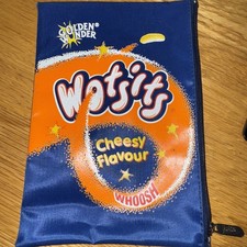VINTAGE WOTSITS  CRISPS PACKET  PENCIL CASE HELIX GOLDEN WONDER 