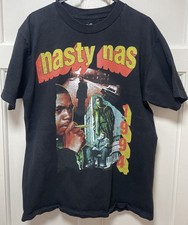 Vintage Men’s Nasty Nas Y2K 1994 Rap Hip Hop T Shirt Medium