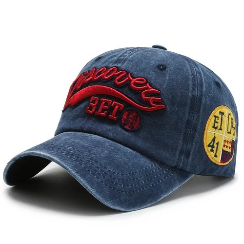 Unisex retro denim baseball - denim,