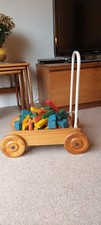 Toy Trolley With Bricks