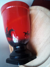 Sylvac Flambe Red Horse Evening Fantasy Range Vase 4568