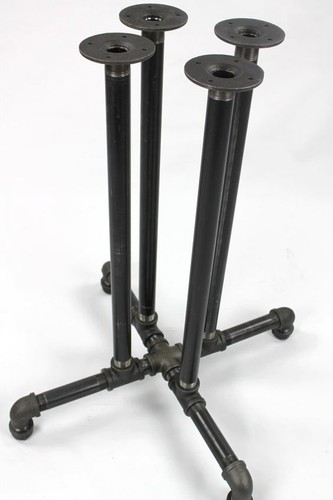 Black pipe table base - pipe, "diy"