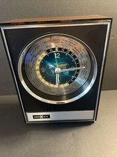 Vintage Howard Miller World Clock Time Clock 7RW001 Tested And Is Working VGUC