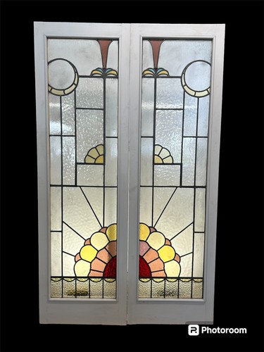 Art deco stained glass - art,