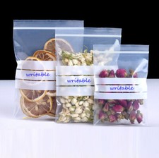 Write on Panel Grip Seal Bags | Food and Freezer Safe | Polythene Resealable 