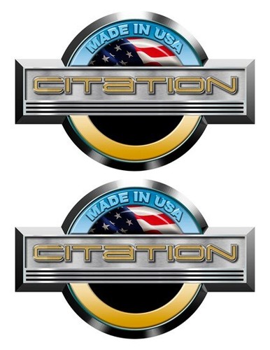 Citation stickers for boat - citation,